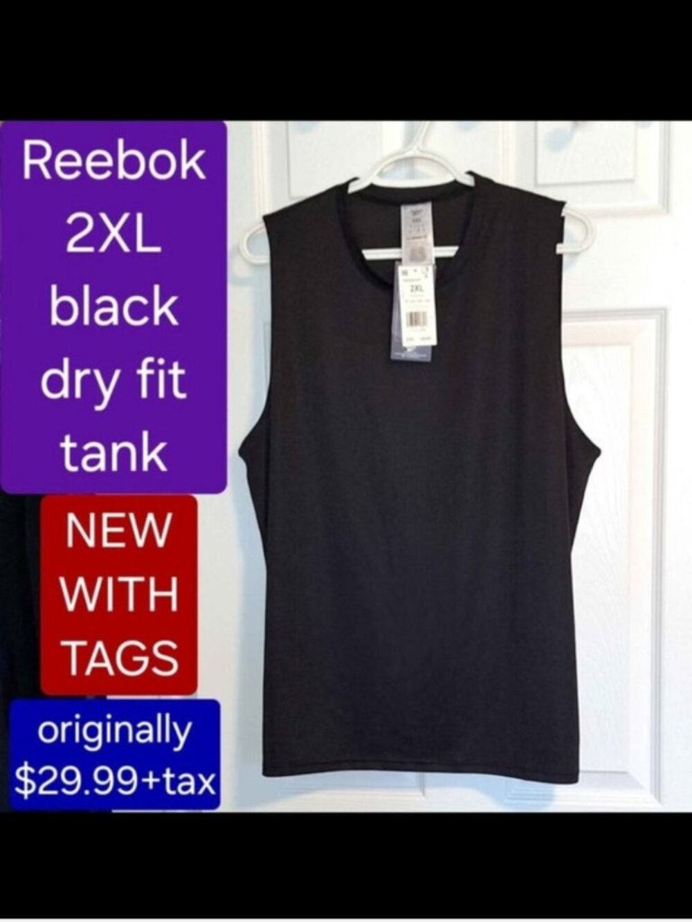 Reebok dry fit tank size 2XL - NWT - Picture 2 of 16